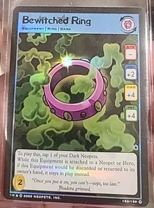 JUEGO DE LÁMINAS DE ANILLO HECHIZADO NEOPETS 152 THE DARKEST HADAS #152/150 COMO NUEVO VINTAGE - Imagen 1 de 3