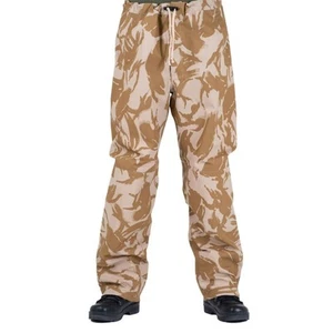 Pantalones militares británicos originales Desert DPM camuflaje impermeables colores arena - Imagen 1 de 10