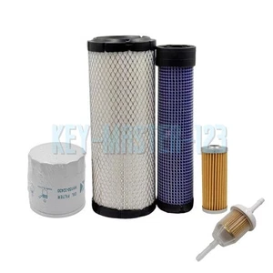 Engine Oil Air Fuel Filter Kit For John Deere 1025R with Yanmar 3TNV80F Engines - Picture 1 of 6