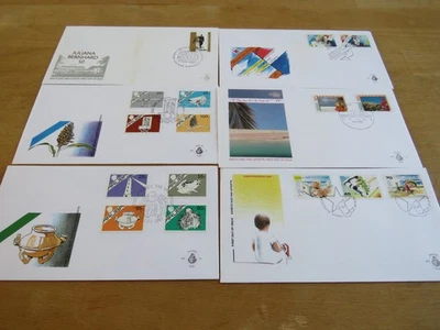 Aruba 6 different FDC´s first day covers 1987 complete set + Free shipment - Image 1 of 4