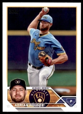 2023 Topps Adrian Houser Milwaukee Brewers #323 - Image 1 of 2