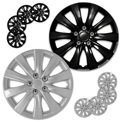 Hubcaps Hub Cap 10SPK Covers Set FOR 2009-2025 Toyota Corolla 16" Steel Wheel - Image 1 of 3