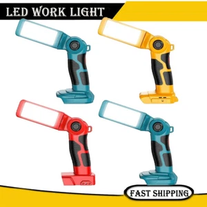 For Milwaukee Led Work Light Flashlight For Dewalt For Makita For Bosch Battery - Picture 1 of 28