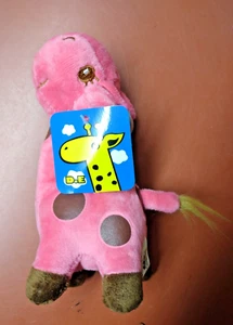 Ban Presto Pink Giraffe With Brown Spots 6" Plush 2012 NEW With Tags - Picture 1 of 6