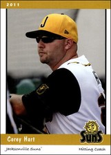 2011 Grandstand #NNO Corey Hart    Jacksonville Suns