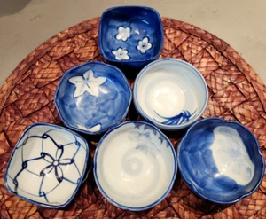 6 Amazing Vintage Takahashi Glazed 3 Inch Sauce Bowls - Picture 1 of 13