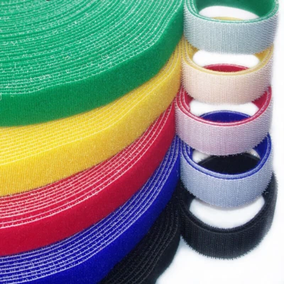 Sew On Hook & Loop Sewing/Stitch-On Fabric Tape 6 Colors Width 10/15/20/25mm - Image 1 of 4