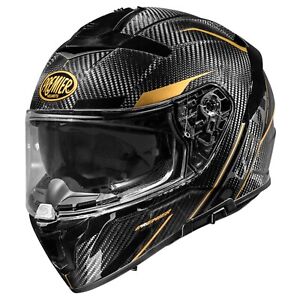 Helmet Motorcycle Integral Carbon Premier DEVIL Carbon ST19 Black Gold TG M