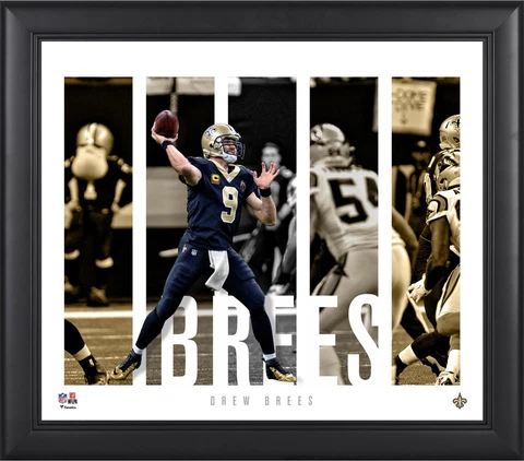 Drew Brees New Orleans Saints Framed 15x17 Player Panel Collage Cover