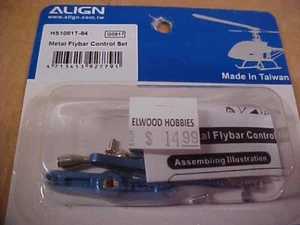 ALIGN HELICOPTER PART - HS1081T-84 = BLUE METAL FLYBAR CONTROL SET: TREX 450 - Picture 1 of 1