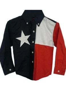 Roper Western Shirt Boys L/S Button Flag Navy 03-030-0185-0201 NA - Picture 1 of 1