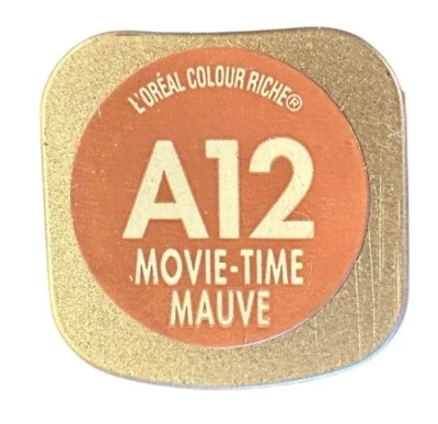 LOreal Colour Riche Lipcolour Lipstick A12 MOVIE-TIME MAUVE 0.13oz Discontinued - Image 1 of 3