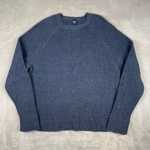 Oshkosh Navy Blue Men’s Vintage Pullover Marble Cable Knit Sweater XL Heavy - Picture 1 of 8