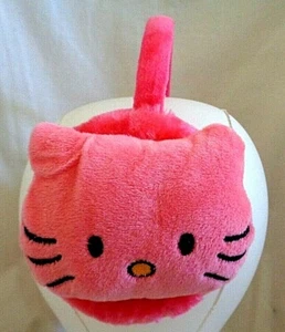 "HELLO KITTY" Girl's Furry Ear Muffs * SALMON PINK - Picture 1 of 3