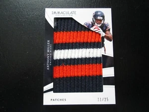 ANTHONY MILLER 2018 IMMACULATE COLLECTION PATCHES JUMBO MATERIAL CARD #11/25 - Picture 1 of 5