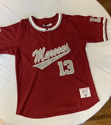 Camiseta deportiva de béisbol Derek Jeter Kalamazoo High School auténtica de Headgear Classics Foto 1 de 4