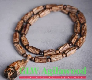 Echt Brunei Wild Agarholz Armband Malas Meditation Agilaholz Gebetsperle 随形老料沉香 - Bild 1 von 8