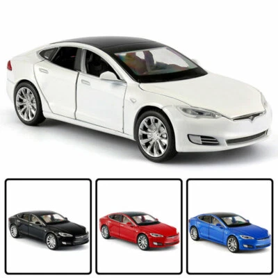 Tesla Model S 100D 1:32 Model Car Alloy Diecast Toy Vehicle Collection Kids Gift - Image 1 of 4