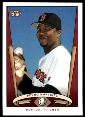 2002 Topps 206 Team Series 3 Pedro Martinez Boston Red Sox #T206-22 - Image 1 of 2