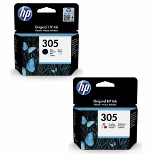 Cartuchos de tinta para impresora HP305 originales HP305 negros y en color 3YM61AE 3YM60AE - Imagen 1 de 1