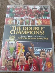 MANCHESTER UNITED DOUBLE CHAMPIONS SEASON REVIEW 2007 / 2008 DVD MAN UTD - Picture 1 of 2