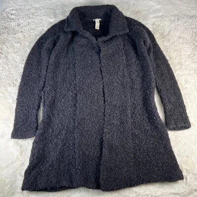 Cárdigan suéter blanco + Warren para mujer pequeño negro mezcla de lana largo Foto 1 de 4