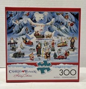 Charles Wysocki Puzzle Jingle Bell Teddy & Friends 300 Teile Buffalo Games - Bild 1 von 7