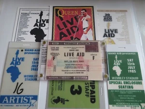 LIVE-AID 7-1985 WEMBLEY STADIUM UK RELIEF CONCERT QUEEN & LOTS OF "EXTRA STUFF" - Picture 1 of 14