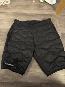 NEW Peak Performance Men’s Down Helium Black Light Shorts Size S - Picture 1 of 4