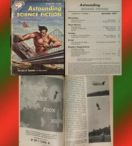 ASTOUNDING SCIENCE FICTION Nov 1954 V54#3 Vintage Sci-Fi Poul Anderson FREAS art - Picture 1 of 7