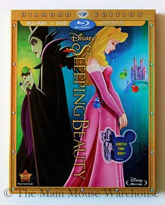 Disney's Fiary Tale Meisterwerk Dornröschen Blu-ray DVD Digital mit Slipper - Bild 1 von 4