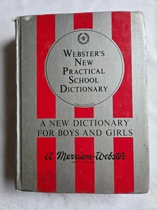 1964 Webster New Practical School Dictionary First Edition Vintage - Imagen 1 de 16