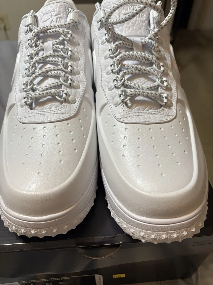 Lunar Force 1 Duckboot Men, Triple white, new with box, Size 14 - Image 1 of 4