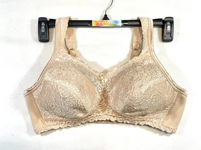 NWOT Playtex Women's 40B 18 Hour Comfort Lace Wireless Bra 4088 Beige - Image 1 of 4