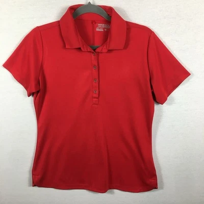 Nike Golf Tour Performance Polo Shirt Women Red Size Medium Short Sleeve Stretch - Image 1 of 4