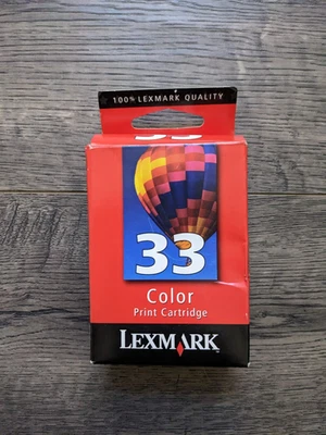 Genuine Lexmark 33 Color Ink Print Cartridge Factory Sealed New - Image 1 of 2