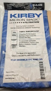5 Five Kirby 197394 Micron Magic Filtration Vacuum Cleaner Bags G4 G5 - Picture 1 of 2