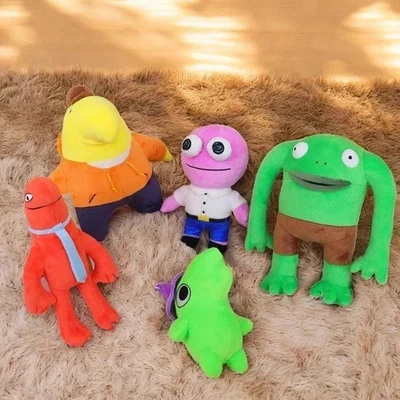 Juguetes de peluche Smiling Friends, Pim, Glep, Charlie, Allan & Mr Frog rellenos 15-25 cm Foto 1 de 4