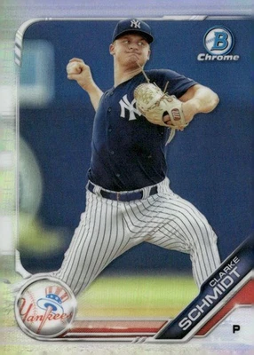 Clarke Schmidt #BDC-190 Bowman Draft 2019 REFRACTOR  NY Yankees - Image 1 of 2