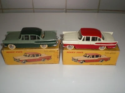 DINKY TOYS 2 SIMCA CHAMBORD N°24K +2 BOITE D'ORIGINE MADE IN FRANCE MECCANO - Immagine 1 di 4