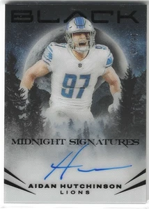 2023 Panini Black Aidan Hutchinson #MS-AHU Midnight Signatures Auto /99 SP - Picture 1 of 2