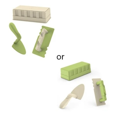 3pcs/set Portable Model Building Set Castle Sand Brick Building Seaside Sand Toy - Image 1 of 4