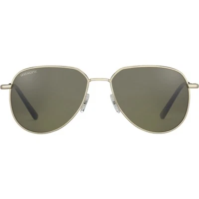 SERENGETI SUNGLASSES  HAYWOOD SHINY  GOLD 543003 POLARIZED 555 GLASS SMALL — 第 1/3 张图片