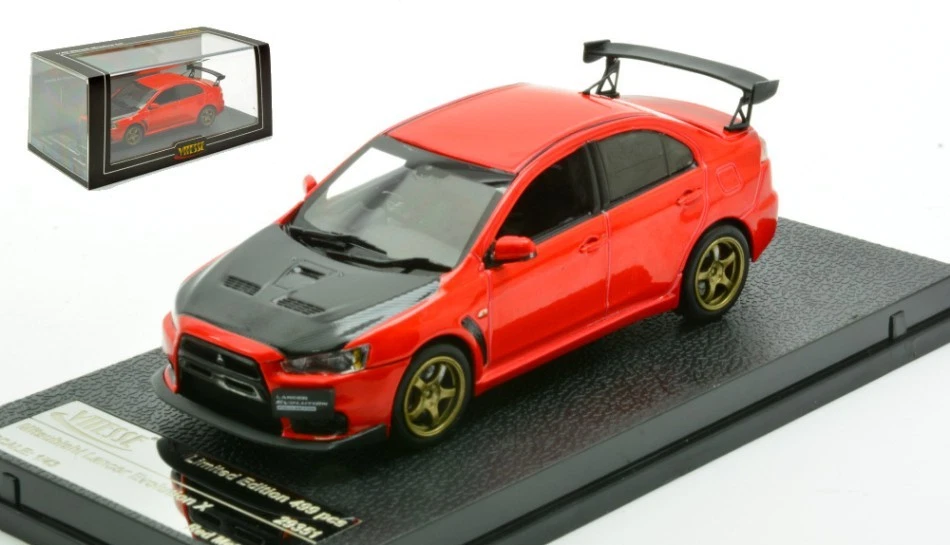 Mitsubishi Lancer Evo X 2011 Red Metallic 1:43 Model 29351 VITESSE - Immagine 1 di 1