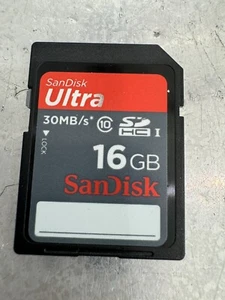 Sandisk 16GB 30 MB/s Class 10 Ultra SDHC I Memory Card - Picture 1 of 2