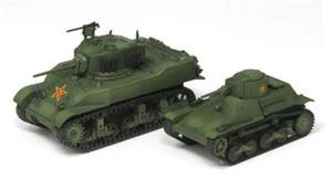 S-MODEL China Tipo 97 y M5A1 Stuart Tanque 2 Vehículos Set 1/72 Modelo Preconstruido - Imagen 1 de 12