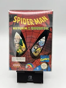 ‼️NINTENDO NES SPIEL SPIDERMAN RETURN OF THE SINISTER SIX OVP... - Bild 1 von 15