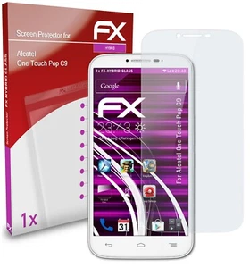 atFoliX Verre film protecteur pour Alcatel One Touch Pop C9 9H Hybride-Verre - Photo 1 sur 5