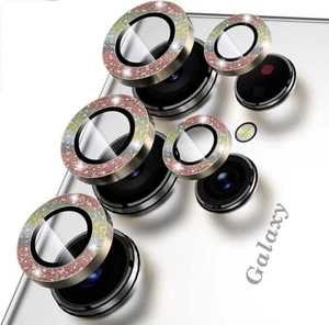 For Samsung S25 Ultra S24 Glitter Bling Metal Ring Camera Lens Protector Cover - Picture 1 of 16