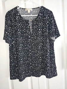 Women's Short Sleeve Michael Kors Dress Top Size Large - Picture 1 of 5